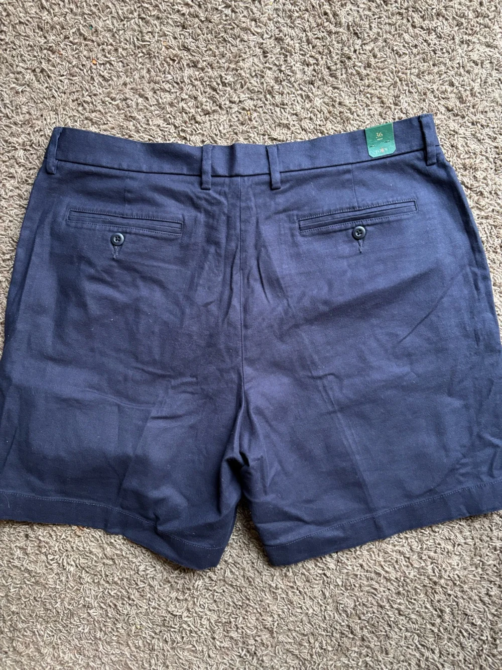 J. Crew Navy Flat-Front Men's Shorts